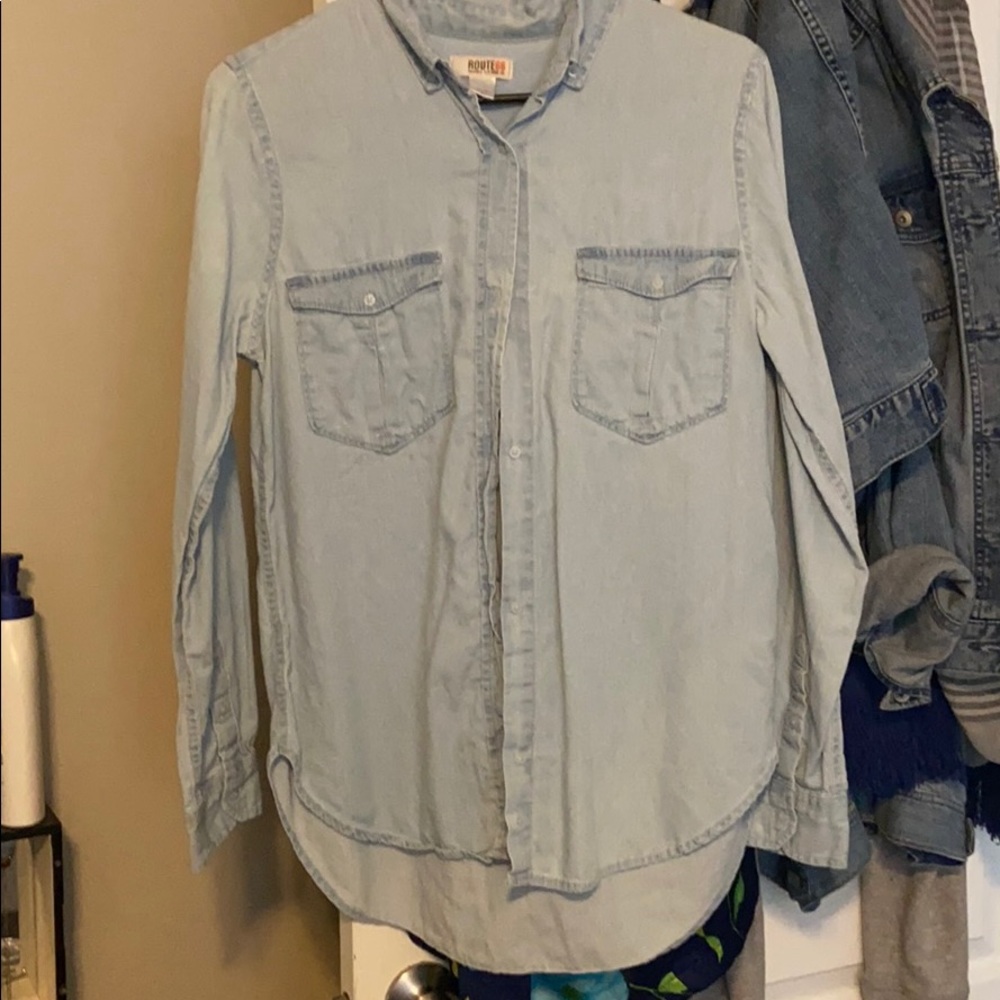 Chambray button up shirt